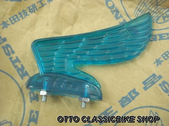 HONDA C110 C111 C115 S90 CL90 C200 CA200 S50 S65 SS50 Faro Ala Visera Azul Foto 1 de 1