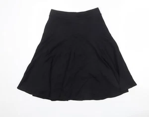 Lands' End Womens Black Viscose Blend Swing Skirt Size XS - Picture 1 of 10