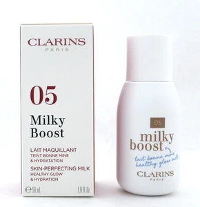 Clarins Milky Boost 05 Milky Sandelwood Skin Perfecting 50 ml/1,6 oz. Neu im Karton - Bild 1 von 8