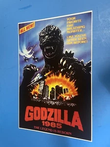 GODZILLA 1985 THE LEGEND IS REBORN MONSTER MOVIE POSTER PIN UP NEW. - Picture 1 of 4