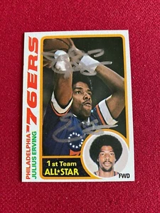 1978-79, Julius "Dr.J." Erving, "Autographed" (JSA) TOPPS Card (Scarce/Vintage) - Picture 1 of 2