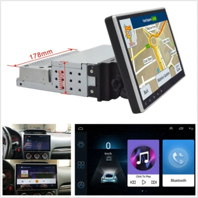 10.1" 1Din Android 9.1 Ajustable Coche GPS 1GB+16GB Wifi BT Espejo Enlace OBD DAB Foto 1 de 4
