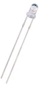 5 Volt 3mm LED: 5V-6VDC Blue 3mm Thru-Hole LED (Pack of 10), NO RESISTOR NEEDED - Picture 1 of 3