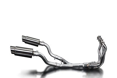 Silenciador redondo de acero inoxidable Delkevic Full 4-2 escape Kawasaki Ninja 1000 8" 11-20 Foto 1 de 3