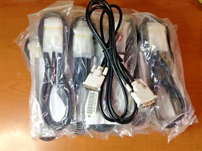 Lot of 15  Dell DVI Cable M-M DVI-D 6ft Long Cord 18-Pin Monitor Cable - Image 1 of 3