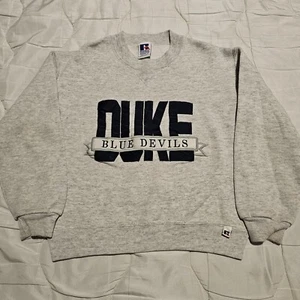 Vintage Duke Blue Devils Embroidered Sweatshirt Youth Medium - Picture 1 of 6