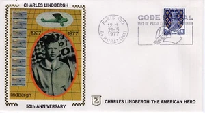 LINDBERGH 50TH ANNIVERSARY,  PARIS, FRANCE  1977  FDC18597 - Picture 1 of 1