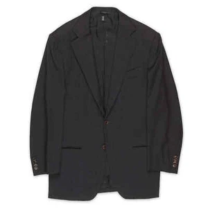 RUBINACCI LH Hand Made Bespoke Gray Wool Blazer Jacket EU 52 US 42 Athletic - Picture 1 of 6