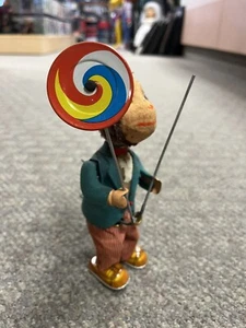 + Vintage Alps Japan Mechanical Juggling Monkey w/ 1 Plate - Working *STC - Picture 1 of 11