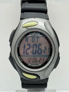 Casio STR-101 Module 2490 Quartz Lap Memory 60 Wrist Watch 100m Sport Alarm - Picture 1 of 18