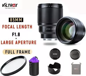 VILTROX 85mm F1.8 Mark II STM Auto Focus Full-Frame Lens for Sony E-Mount Camera - Picture 1 of 12