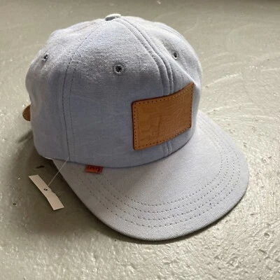 Sombrero de lona vintage Levis naranja parche correa de cuero hecho en EE. UU. ¡NUEVO CON ETIQUETAS RARO! Foto 1 de 4