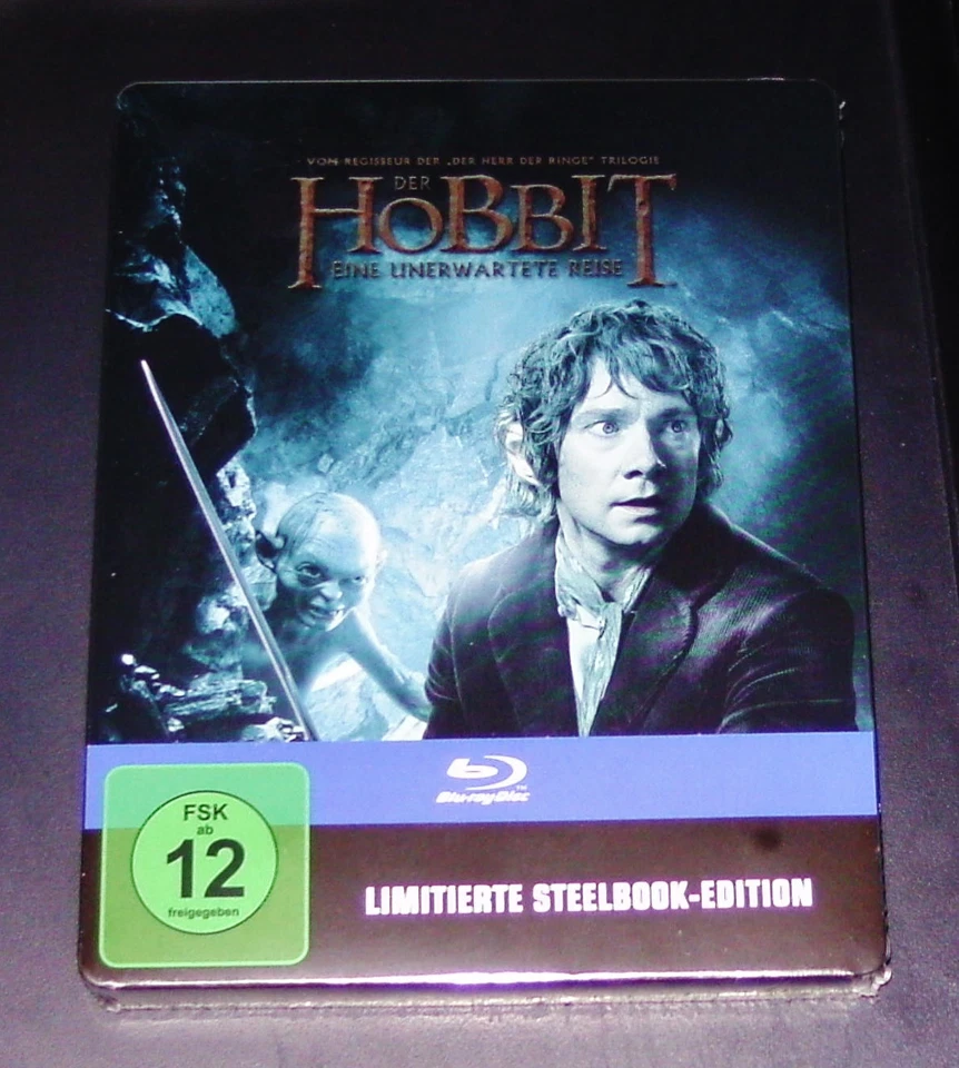 DER HOBBIT EINE UNERWARTETE REISE LIMITIERTE STEELBOOK EDITION BLU RAY NEU & OVP - Bild 1 von 2