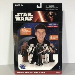 Blueprints Paper Craft  Star Wars Heroes and Villains 5 Pack - Picture 1 of 6