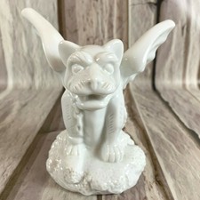 White Foo Temple Dog Porcelain Hand Painted ARC