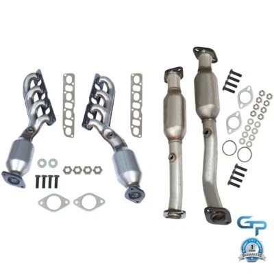 Colector convertidores catalíticos delanteros traseros todos 4 2005 2006 para Infiniti QX56 5,6 L Foto 1 de 4