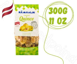 Golosina letona hecha a mano con membrillo confitado orgánico Rāmkalni 300 g 10,6 oz bocadillo saludable - Imagen 1 de 3