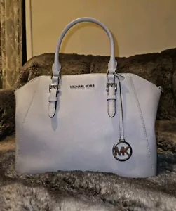 Michael Kors Elegant Ciara Gray Large Purse Top Zip - Picture 1 of 7