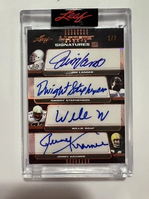 2021 Leaf Ultimate Signatures  8 Signatures 1/7 Langer Stephenson Roaf Kramer - Image 1 of 2