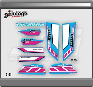 Yamaha Banshee full graphics kit special edition pink blue - Bild 1 von 1