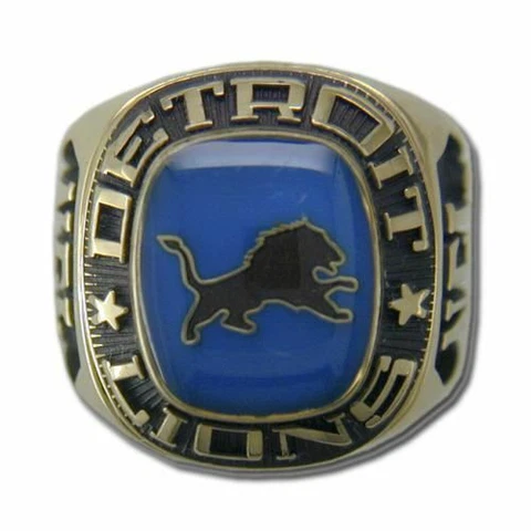 Detroit Lions Classic Goldplated NFL Ring Cover