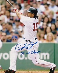 COCO CRISP  BOSTON RED SOX   2007 WS CHAMPS   ACTION SIGNED 8x10 - Picture 1 of 1