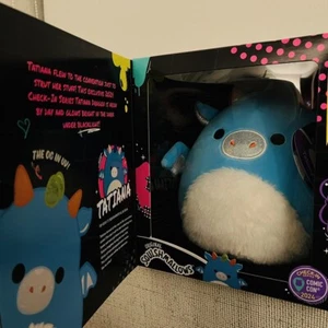 2024 SDCC Jazwares Exclusive Squishmallows – Tatiana the Dragon (Blacklight) LE - Picture 1 of 3