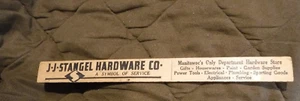 J J STANGEL HARDWARE CO MANITOWOC WISCONSIN VINTAGE 1961 RULER FISH LAWS - Picture 1 of 5