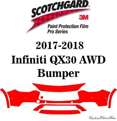 3M Scotchgard Paint Protection Pro Series se adapta a Infiniti QX30 2019 2020 2021 AWD Foto 1 de 3