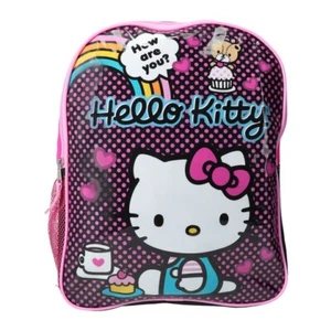 Hello Kitty Sanrio Backpack Pink Keropi Friends School Bag 15x12x5 NEW w Tags - Picture 1 of 6
