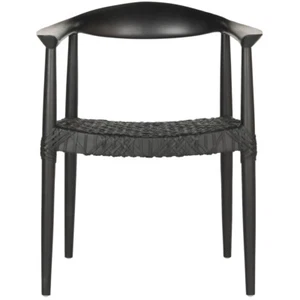 SAFAVIEH Bandelier Arm Chair | Black / Black | - Picture 1 of 4