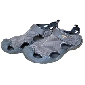 CROCS 15041 Brown SwiftWater Mesh Fisherman Sandals Water Shoes Men’s Size 13 - Picture 1 of 10