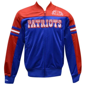 Mitchell & Ness Men's New England Patriots Track Jacket Vintage Wordmark - Picture 1 of 4