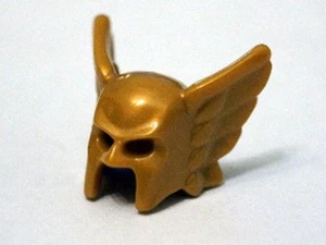 LEGO - Minifig, Headgear Helmet with Wings and Open Chin - Pearl Gold (Hawkman) - Picture 1 of 1