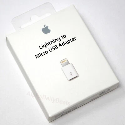 NEW Genuine Apple Lightning to Micro USB Adapter A1477 - Image 1 of 3