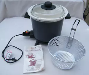 Olla de cocina Dazey de 6 cuartos de galón de colección olla de cocción lenta modelo DTC-1 negra - Imagen 1 de 7