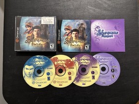 Shenmue (Dreamcast, 2000) Complete in box CIB All 4 Discs & Passport Book Tested
