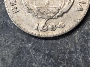 1964 COLOMBIA 10 CENTAVOS COIN ERROR Die Crack on Date See Pictures - Picture 1 of 4