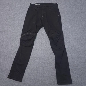 G Star Raw 5620 3D Zip Knie Jeans Herren 28x30 Schwarz Super Slim Moto Denim - Bild 1 von 22