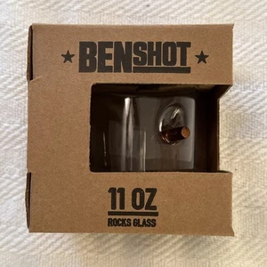 The Original BenShot Bullet Rocks Glass with Real .308 Bullet - 11oz Whiskey - Picture 1 of 9
