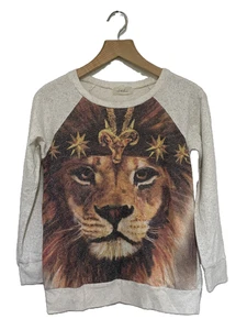 Damen S & S Kleidung Löwengesicht Grafik Freizeit Tops - S/M - lesen - Bild 1 von 4