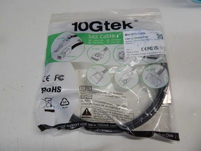 10 Gtek Mini SAS cable QSFP/8644-P1M - Image 1 of 4