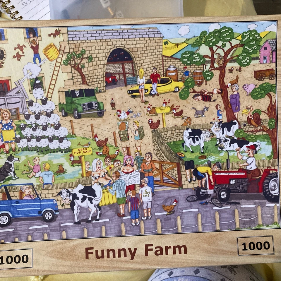 Funny Farm 1000 Piece Puzzle By Hop - Image 1 of 1