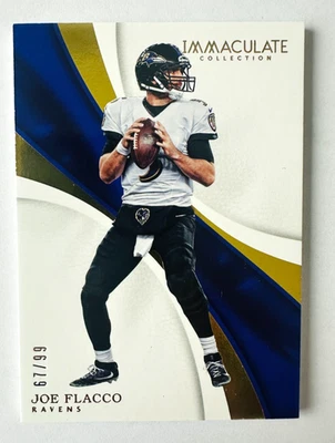 2017 Panini Immaculate Joe Flacco Parallel Card SP #/99 Ravens Star! - Image 1 of 3