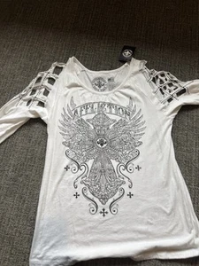 Affliction Women’s Long Sleeve - Picture 1 of 4