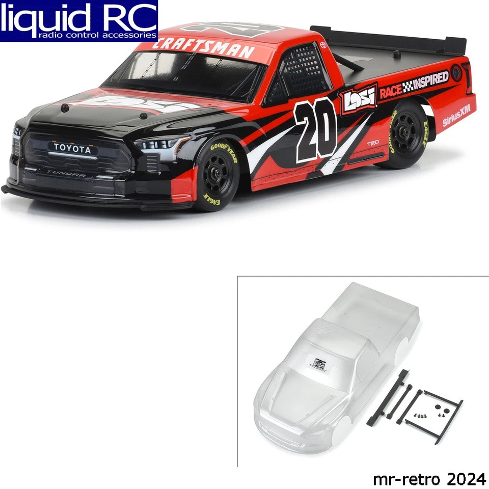 Pro-Line 365500 Pre-Cut 2024 Toyota Tundra NASCAR Truck Series Clear Body for Lo - Image 1 of 1