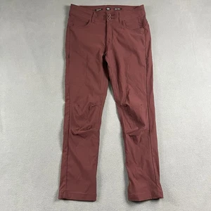 Prana Hose Damen 10 rot Halle II gerades Bein wandelbar Stretch Wandern - Bild 1 von 11