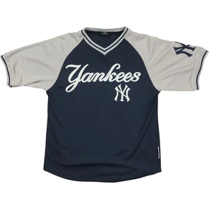 Stitches New York Yankees Jersey Shirt Mens Medium Blue Gray Embroidered - Bild 1 von 11