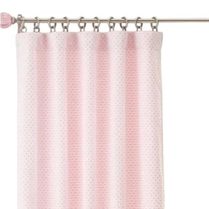 Pottery Barn Kids Audrey Chenille Dot Blackout Curtains 2 Panels Pink 44" x 84" - Picture 1 of 9