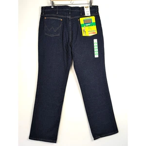 Wrangler 937STR Cowboy Cut Jeans Men 38x32 Dark Wash Slim Fit Stretch New - Picture 1 of 18